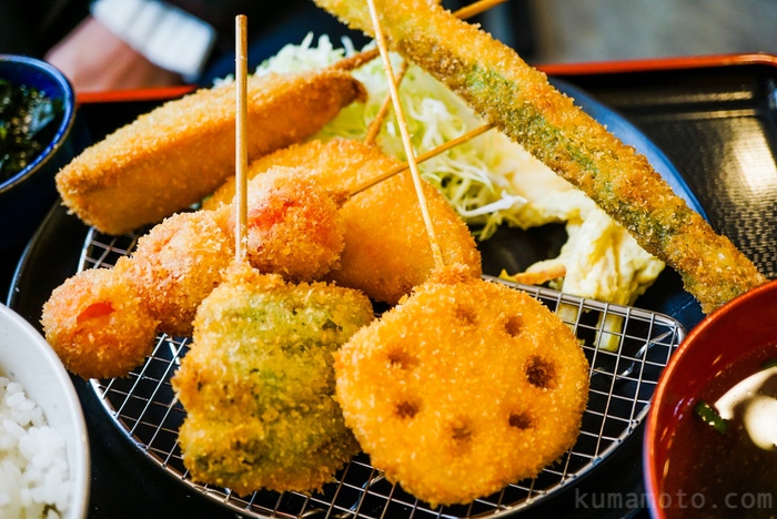 野菜串カツ定食